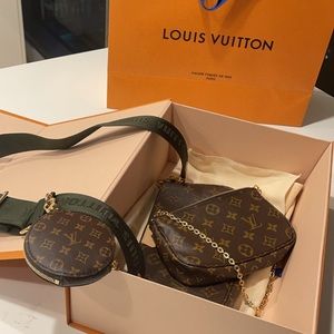 Louis Vuitton AUTHENTIC Multi Pochette in Khaki